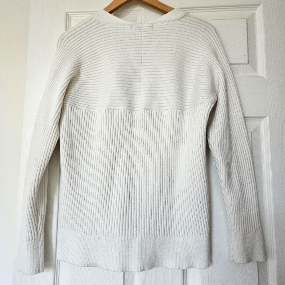 Mango Basics Rib Knit V Neck Sweater - Picture 2 of 4